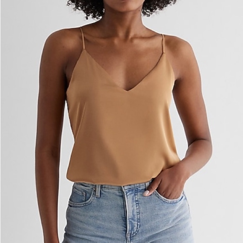 Express Pecan V-Neck Downtown Cami